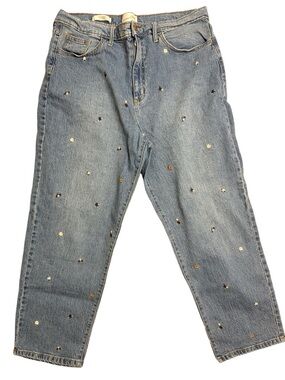 Universal threads Blue Embroidered Women’s Jeans
